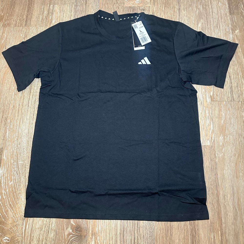 Adidas Shirt Mens Large Black TR-ES FR T Athletic Tee IC7438